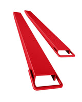 Garvee Heavy Duty Steel Forklift Extensions 60 Inch Length Fits 4.5-5 Inch Forks 4600lbs Capacity Pallet Fork Extensions Material Handling Lift Trucks - Red