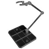 Garvee Action Figure Stand Clear Display Holder Base with Flexible Arm for HG RG 1/144 Model Kit Grey