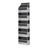 Garvee Hanging Shelves for Closet Over The Door Organizer Storage with 5 Mesh Pockets, 15x6.58x57 in, Black