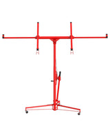 Garvee 16 ft Drywall Lift, Sheetrock Lift with 360° Adjustable Telescopic Arm, 150 LBS Capacity, Red, Heavy-Duty Construction, Versatile Ceiling Application