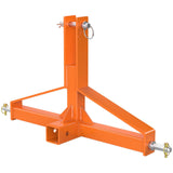 Garvee 3 Point 2" Trailer Hitch Receiver Heavy-Duty for Category 1 Tractors Compatible with Kubota BX LM25H WLM Tractor NorTrac Yanmar Kioti Cat 3 Point 2"-Orange - Orange