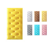 Garvee Anti-Collision Wall Padded Self-Adhesive 3D Wall Stickers for Nursery Living Room Bedroom Playroom 27.5" x 13.7" 0.5 Inch Thick - Bright Yellow 70X35X1.3Cm