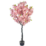 Garvee Brazilian Ironwood Artificial Plants 6FT Garden Artificial Plant Cherry Blossom 5FT Indoor Home Decor - Cherry Blossom