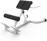 Garvee Roman Chair Back Extension Bench Adjustable Angle Height Hyperextension Workout Station Home Gym Dual-Adjustable Backrest Non-Slip Base Heavy-Duty