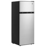 Garvee 7.5 Cu. Ft. Compact Refrigerator Two Door Mini Fridge Adjustable Shelves Dorm Office Kitchen Bar Use