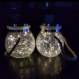 Garvee Solar LED Replacement Lamp Screen - 30 LEDs, Warm White Light, Crackled Glass Jar, Waterproof, Easy Installation, Garden & Patio Decor