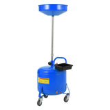 Garvee 8 Gallon Waste Oil Drain Tank Portable Air Operated Oil Drainer Adjustable Funnel Height 28-62 Inches Blue - Blue