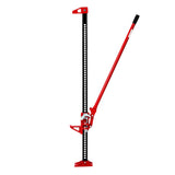 Garvee 60" Farm Jack 3 Ton Capacity Ratcheting Off Road Utility Heavy-Duty F-Arm J-Ack for Tractor Truck SUV Lift Height 5.12-52 Inches - Red