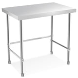 Garvee Stainless Steel Table 36x24 Inch Commercial Kitchen Prep Work Metal Table Open Base