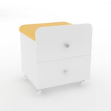 Garvee Vanity Stool Chair with Storage, Lockable Wheels, Modern Makeup Chair, 17.32"l x 15.16"w x 17.32"h, PU Leather