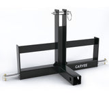 Garvee 3 Point Trailer Hitch with 2" Receiver for Category 1 Tractors, Quick Hitch Drawbar Adapter, Black, 25.39in x 11.42in x 19.29in - Black