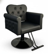 Garvee Salon Chair PU Leather Barber Chair 360° Swivel Hydraulic Lift Black for Barbershop Beauty Spa Home - Black