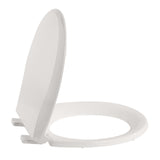 Garvee 17" Round Toilet Seat with Quiet Close, Durable Polypropylene, Biscuit Color, Easy Installation