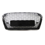 Garvee Front Bumper Grille Audi A4 Avant S-Line B9 2017-2019 EU Honeycomb Sporty Design Durable ABS Material Racing Mesh Frame Easy Install