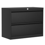Garvee 28" Storage Metal Cabinet With Lock, Adjustable Shelves & Feet, Tall Black Storage Cabinet For Pantry Garage Office Bedroom, 71 x 31.5 x 15.75 in