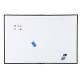Garvee Magnetic Whiteboard 60x40 Inch Aluminum Frame Deep Pen Tray Large Dry Erase Board for Office Classroom Home Conference Room White - Black