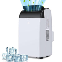 Garvee 14,000 BTU Portable Air Conditioner with Dehumidifier & Fan, Portable AC Units Cools up to 750 Sq. Ft., Remote Control, Auto Swing, Sleep Mode, Black Top