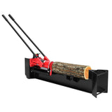 Garvee 12-Ton Manual Hydraulic Log Splitter Heavy-Duty Steel Firewood Cutter 18.7" Horizontal Splitting Capacity Built-In Wheels for Easy Mobility