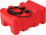 Garvee HDPE Marine Fuel Tank Kit Portable Boat Gas Tanks for Outboards 12L 24L 55L Durable UV-Resistant - Red