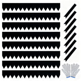 Garvee Galvanized Steel Landscape Edging 8-Pack Metal Edging for Yard Pathway & Flower Beds, Flexible, Weather-Resistant, Pre-Rust Finish - 40*8Inch 8-Pack Black
