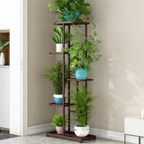 Garvee Plant Stand Indoor 5 Tier Metal Corner Shelf Organizer for Balcony Garden Patio Bronze - Bronze Gold