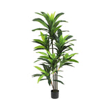 Garvee Artificial Dracaena Plant 5Ft Faux Yucca Tall Silk Tree Indoor Floor Plant Green for Home Office Decor - Green