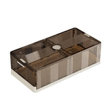 Garvee Clear Plastic Under Bed Storage Containers with Lids and Wheels, Foldable Flat Organizer Boxes for Clothes Shoes Bedroom, Large Capacity, Transparent - Transparent Brown