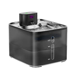 Garvee WF020 Cat Drinking Fountain Stainless Steel PC Pump-Free USB-Powered Quiet Design Easy Clean Home Use - Black