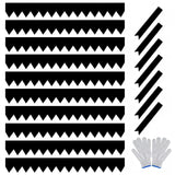 Garvee Galvanized Steel Landscape Edging 10-Pack, Metal Edging with Stakes for Yard Pathway & Flower Beds, Flexible, Weather-Resistant, Rust-Proof, Garden Design - 40*8Inch 10-Pack Black