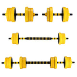 Garvee All-in-One Adjustable Dumbbell Set 33/44 Lbs Compact Home Gym Weights Black