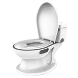 Garvee Toddler Potty Training Chair 2-in-1 Convertible Baby Toilet Portable Design with Wipes Storage Washable Inner Pot Easy Clean - White+Gray