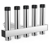Garvee Fishing Rod Holder Stainless Steel Adjustable Angle 5 Link Tube 2 in Hitch Receiver Rust Resistant Polished