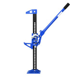 Garvee 33" Farm Jack 3 Ton Capacity Ratcheting Off Road Utility Heavy-Duty F-Arm J-Ack for Tractor Truck SUV Lift Height 5.12-25.39 Inches - Blue