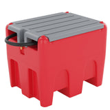 Garvee Portable Fuel Tank 48 Gallon Diesel & Gasoline Transfer Tank With 12V Electric Pump For Tractors Trucks Lawn Mowers Generators Red - Red