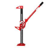 Garvee 33" Farm Jack, 3 Ton Ratcheting Heavy-Duty Utility Jack for Tractor Truck SUV, Lift Height 5.12-25.39 inches, Black - Red