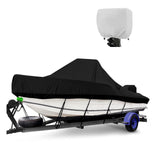 Garvee Center Console Boat Cover Waterproof PU Heavy Duty Marine Grade Oxford 20'-22' Long Beam Width up to 106"