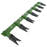 Garvee Heavy Duty 53 in Bucket Tooth Bar for Sub-Compact Tractors, No Drilling, Fits 1/2 in or Smaller Edges, Durable Green Finish - Dark Green