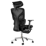 Garvee Ergonomic Office Chair with Footrest, 5-Level Adjustable Backrest & 2D Lumbar Support, Breathable Mesh, 3D Armrests & Headrest, Durable Build for Work