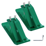Garvee Tractor Bucket Protector 2Pcs Ski Edge Protector Heavy Duty Steel Green for Snow Removal and Gravel Spreading