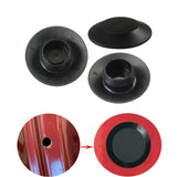 Garvee 100Pcs Car Door Rubber Plug Kit, PVC Mount Universal Black Plastic Hole Plug Button, Flush Mount Sheet Metal Plug Assortment Kit Replacement