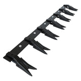 Garvee Bucket Tooth Bar Steel Heavy Duty 53 in for Sub-Compact Tractor Black 4560 LBS Load-Bearing - Black