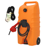 Garvee 53L Fuel Canister with Pump Leakproof UV-Resistant HDPE for Cars & Boats 15 Gallon Black - Orange