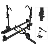 Garvee Hitch Mount Bike Rack for Ebikes - 2 Bike E-Bike Rack with Tilt & Fold, 200lbs Capacity, Fits 2" Receiver & Up to 5" Fat Tires for Cars, SUVs, Trucks, RVs