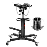Garvee Hydraulic Transmission Jack, 1,322 LB Capacity, High Lift with Dual Plungers, 360° Rotation, 30° Tilting Saddle, for Home Garage & Auto Shop, Black - Black