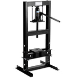 Garvee 6T Hydraulic Press H-Frame Adjustable Garage Floor Shop Press Metal Bending Straightening Black - Black