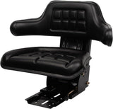 Garvee Universal Tractor Seat With Micro Switch Adjustable Suspension Seat Fits Ford Massey Ferguson Agricultural Machinery Black
