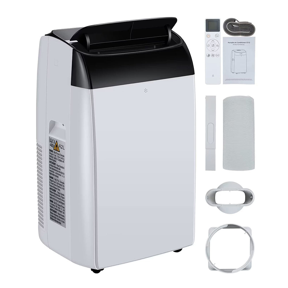 Garvee 14,000 BTU Portable Air Conditioner with Dehumidifier & Fan, Portable AC Units Cools up to 750 Sq. Ft., Remote Control, Auto Swing, Sleep Mode, Black Top