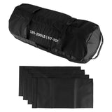 Garvee Workout Sandbag Unfilled Adjustable Weight 125-200 LBS Heavy Duty Fitness Sandbag for Strength Training Core Exercises Black