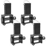Garvee Heavy Duty Flatbed Tool with Standard Size Bar 4 Pcs Trailer Stake Pocket Winch, Black - Black