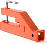 Garvee 2 Inch Clamp-On Trailer Hitch Receiver for Tractor Bucket Adapter - Orange